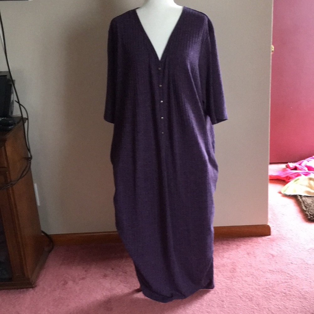 Purple 3/4 sleeve Dress. Worn once
